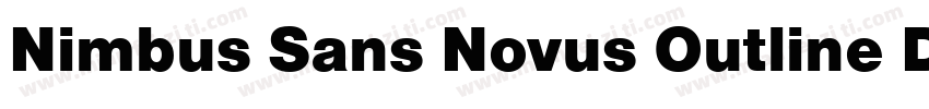 Nimbus Sans Novus Outline D Bla Reg字体转换